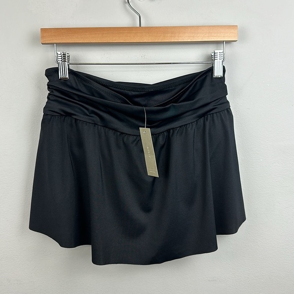 NWT J .Crew Belted Swim Skirt Bottoms Black Sz S - Picture 4 of 6